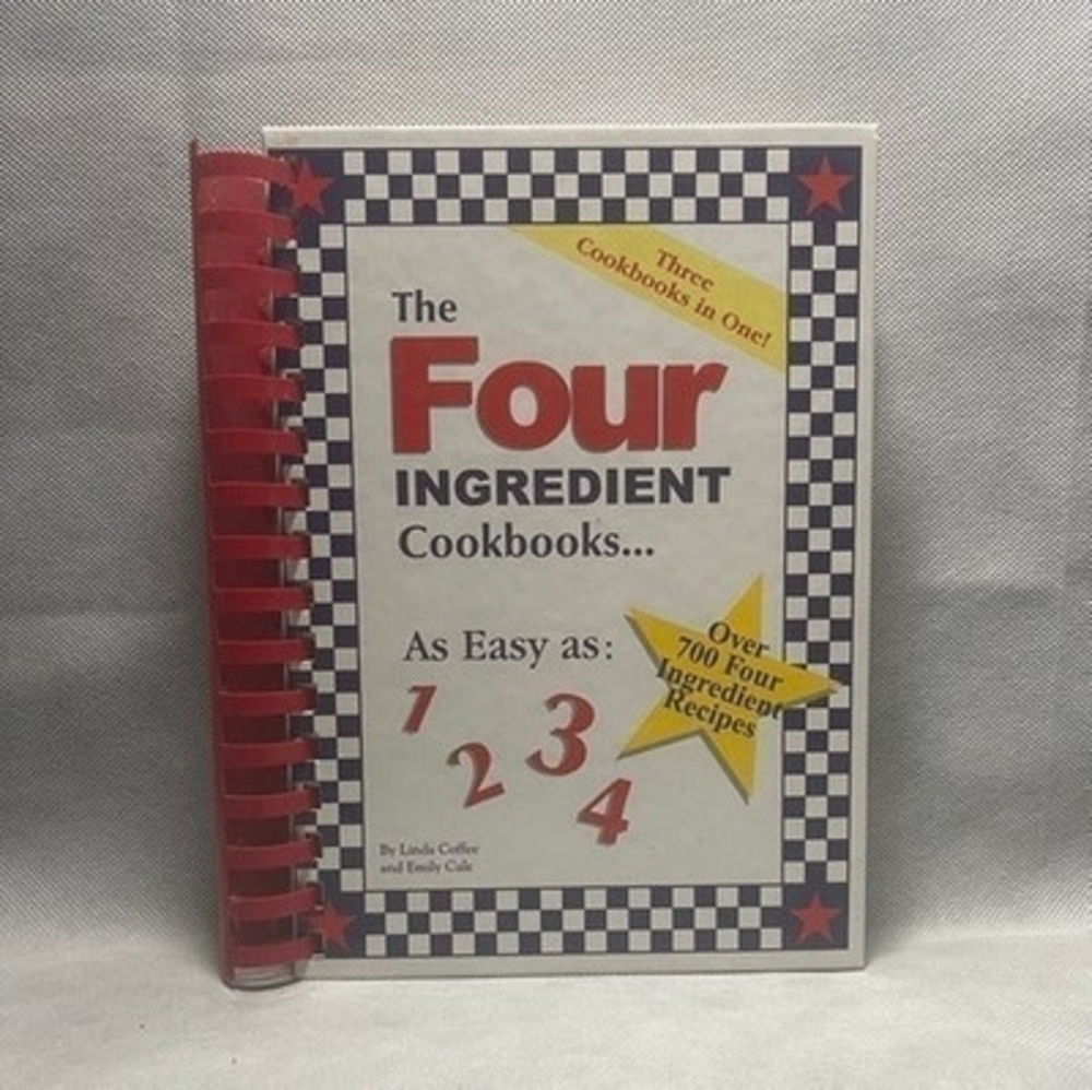Linda Coffee Four Ingredient Cookbooks 700+ Recipes Three Books in One 350 Pg VG